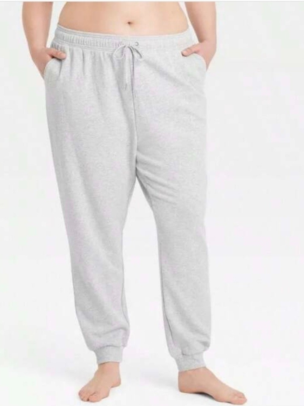 Auden Light Gray Drawstring Joggers